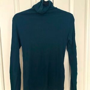 Deep teal turtleneck sweater
